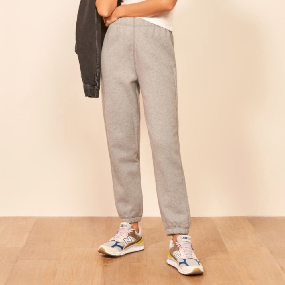Reformation Classic Sweatpants Heather Grey